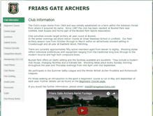 Tablet Screenshot of friarsgatearchers.com